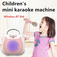 Kids karaok oyuncusu k Sing Home Audio Kablosuz BT Micro Telefon Video Çocuklar Mini Makine TV KTV Konuşmacı Hoparlör Handheld Micro236s