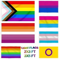 DHL Gay Flags 90x150 cm Regenbogen Dinge stolz bisexuelle lesbische pansexuelle LGBT -Zubehör Flags CPA4205