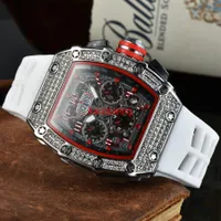 New Watch Men's Leisure Woman Diamond Watches Aço Case de Aço Silicone Quartz Wristwatch Male Relogio Masculino Factory Sales