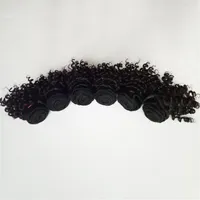 Brazilian virgin Hair beautiful short bob type 6inch Kinky Curly double weft Indian remy extensions 300g lot 50g pc 6pcs289o