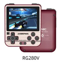 Anbernic RG280V 휴대용 게임 플레이어 오픈 소스 2.8 인치 IPS 미니 핸드 헬드 게임 콘솔 128G 10000+ PS FC 레트로 게임 플레이어 기계 상자 어린이 선물