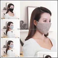Mascaras de diseñador Organización Housekee Garden Homen Mujeres Masilla de brillo Respirable