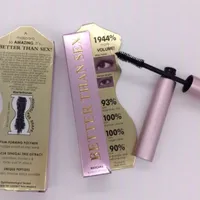 Face Cosmetic Sex Mascara couleur noire plus volume 8 ml de tube d'aluminium rose masacara allongé imperméable