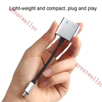 Type C Adapter Aux Audio Adapter USB Type C to 3.5mm Earphone Jack Adapter For Huawei P20 S8 without 3.5 jack298L