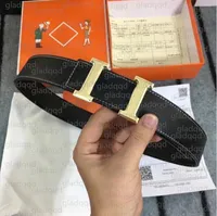 Fashion Designer Brands Gürtel Mens Luxusgürtel für Männer Frau Bund 10 -Style Leder hochwertiges Leder 3,6 cm Orange Box
