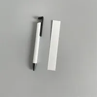 Sublimation Ballpoint Pens Metal Blank Heat Transfert stylo avec ￩cole r￩tractable Bureau de l'￩cole DIY Fournitures