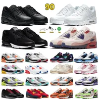 90 90S Heren Running Shoes White Black UNC USA Camo Green Totaal oranje Londen Smoke Gray Swingman Men Women Trainers Sportsneaker Sneaker Platform Sportschoen