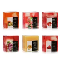 Papaya Apple Cherry Fruit Handmade Soap Control Масло Увлажняющие Очищающие ванные для ухода за кожей Chare260s