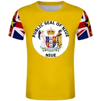 Niue T-shirt Nom Numéro Niu T-shirt Text Po S Vêtements Imprimé DIY Free Custom Fabriqué pas Fade Not Cracked Tshirt Jersey 220702