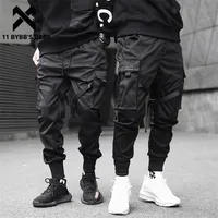 11 ByBB's Dark Men Joggers Pants Multi-Pocket Elastic Vita Harem Hip Hop Streetwear SweatPants Matita Techwear 220325