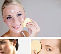 Makeup Borstes 1st Natural Wood Pulp Sponge Cellulose Komprimera kosmetisk puff tvätt ansiktsvård rengöring av remoververktyg har22
