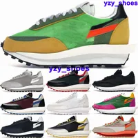 Sacais Sneakers Trainers Shoes LD Waffle Runnings Size 12 Mens Schuhe Us 12 Fragment Clot Undercover Eur 46 Casual Women US12 University Red Black Gym 7438 Big Size