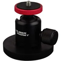 Magnet Camera Mount Stand Foot Nootle 360 Retotable Ball with D66mm Rubber Coated Disc Magnet 1/4 Inch Screw