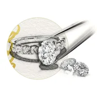 자신의 약혼 반지를 사용자 정의하십시오 0 3CT-12CT MOISSANITE DIAMOND RUBY EMERALD SAPPHIRE RING 9K 10K 10K 14K 18K GOLD 201110260S