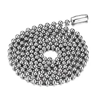 DIY 304 둥근 구슬 stainls 스웨터 티타늄 스틸 체인 Domineering Jewelry Accsori
