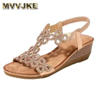 MVVJKE -platform Sandaal Hollow Out Peep Toe Wedges Sandalen Hoge hakken schoenen Zapatos Mujer Tacon Chaussures Femme Y200405