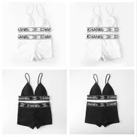 Sexig designer split baddr￤kt textil fast f￤rg sport badkl￤der h￶g midja damer baddr￤kt sommar Sling Simning White Black Bikini HT1620