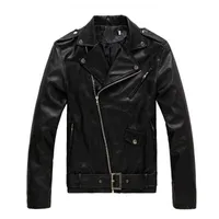 2022 봄과 가을 뉴 잉글랜드 스타일 남자 패션 슬림 푸 가죽 재킷 코트 저렴한 도매 L220728