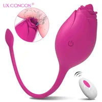 NXY Vibrator Vibrador Inalmbrico de Rosa Para Mujer Juguete Femenino Lamer La Lengua Simulador Punto G Bola Vanvinal Huevo Amor Juguetes 0408