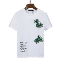 Летние дизайнерские мужские рубашки мужчины женские письма логотип Tees Черный белый случай повседневная слабая модная уличная одежда Дизайн одежды Футболки хорошего качества Азии размер m-xxxl a6