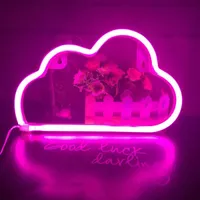 Luzes noturnas led signo de neon arte decorativa decoração de parede lâmpada nuvem luz para crianças quarto de estar quarto de presente exclusivo noite noite noite