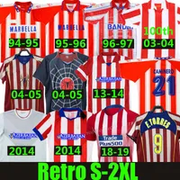 Atlético futebol jerseys retrô clássico vintage 1994 95 96 97 2003 100th centenário 04 05 2013 14 15 F.Torres Simeone Arda Griezmann Falcao Gabi Courtois Camisas de futebol