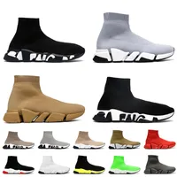 Sock Shoes Balenciagas Speed Trainer 디자이너 여성 남성 캐주얼 양말 신발 블랙 화이트 레드 그레이 베이지 트레이너 플랫폼 스니커즈 파리 플랫 부츠