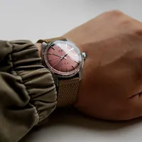 Orologi da polso orologi merkur antages classici quadrante cross line design originale orologio meccanico per uomini oro rosa relogio maschilinowr