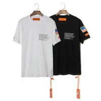 Mens T Shirt Tasarımcı Tee Erkekler Yaz Kısa Kollu T-Shirts Empordered Crewneck Sıradan Tops 2 Renk