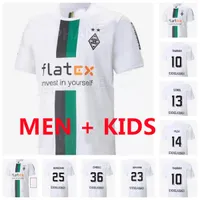 22 23 Borussia Monchengladbach Soccer Jerseys 2022 2023 Home Thuram Ginter Maillots de Shirt Raffael Plea Elvedi Lainer Football Football Sales Sales Men Kit Kids