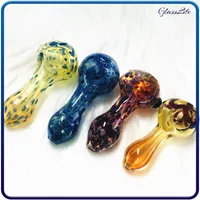 Smoking Blown Glass Hand Pipes Hookah Pipe Pyrex Spoon Mini Small Bowl Pipe Unique Pot Pieces Oil Burner