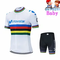Movisistar дышащие быстрое сухое дети на велосипеде майки набора шорты