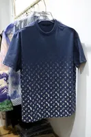 camiseta oblicua estampado en camisetas cortas de manga corta vendida de alta calidad tendencia pura tendencia a la condea de moda para hombres de la moda de la moda