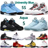 أفضل أحذية كرة السلة 5 5S جامعة رجال الأزرق أكوا المريخ لهركس عيد الفصح بلوبيرد متسابق الأزرق البديل البطن ما هو الرجال أحذية رياضية أحذية رياضية حجم 40-47