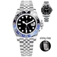 Relojes de cer￡mica mec￡nica autom￡tica para hombres Atropesa de deslizamiento de acero inoxidable de 40 mm Broche de pulsera de nataci￳n Sapphire Reloj luminoso Dropshipping Montre de Luxe