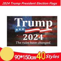3x5 ft 2024 Trump president Valflaggor 90 * 150cm Anpassad den andra nationella flaggaktivitetsbannern