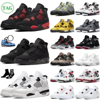OG Retro 4 Basketball Shoes Jumpman 4s Military Black Cat Midnight Navy Bred White Oreo Red Thunder Sail Men Women Trainers Outdoor Mens Sports Sneakers