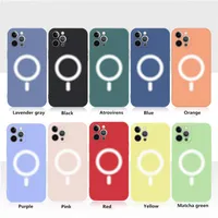 10 Pieces wholesale MagSafe Magnetic Suction phone Cases iPhone 11 12 13 pro max xs xr x 7 8 plus internal Drop Proof wireless case