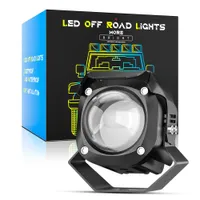 MOTORCYCLE LED LASER Spotlights Lighting Fog Lamp White Yellow Dual Color Hi/Low Beam LED Auxiliary Driving Spotlight Arbetslampor 12V strålkastare