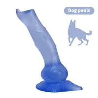 Hund Dildo Simulation Penis Erwachsene Produkte Starker Sauger G-Punkt Vaginalstimulator Weibliche Massage Masturbation Sexy Spielzeug für Frau