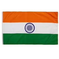 Inde Flags Country National Flags 3'x5'ft 100D Polyester High Quality avec deux œillets en laiton2178