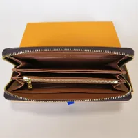 ZIPPY WALLET VERTICAL the most stylish way to carry around money cards and coins famous design men leather purse card holder long2852