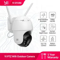 YI PTZ Wifi PoE Outdoor Camera 1080P Digital Zoom Auto AI Human Tracking IP Camera IR Night Vision 2-way Audio CCTV Camera H0901279w