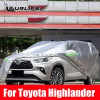 Für Toyota Highlander Kluger XU70 2020 2021 2022 Wasserdichte Autoabdeckungen Outdoor Sun Protection Außenteile Zubehör W220322