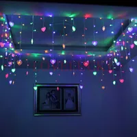 Strings 3.5m 100 SMD 16 harten LED Icicle Curtain Lights String Strip Festival Holiday Christmas Wedding Decoratie EU/USLED