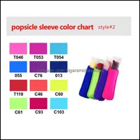 Colorf Popsicle Holders Pop Ice Sleeves Zer Reusable Summer Icy Block Lolly Cream Holder For Kids Drop Delivery 2021 Party Favor Event Sup