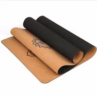 Tappetini da yoga 5 mm tappetino naturale tpe in odore tpe fitness palestra sport pad padcinetti non slip assorbono sudore 183x68cm13191