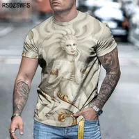 Men's T-Shirts Fashion Cute Funny 3D Painting Print Men T-Shirt Summer Casual O-Neck Short Sleeve Male Oversized Comfortable Tops