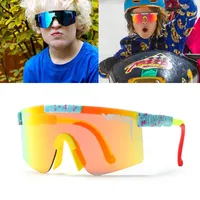 pink New high quality children pit viper Sunglasses polarized mirrored RED lens tr90 frame uv400 protection Men Sport 2022