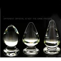 IGRARK 3 Tamaño opcional Anal Toys Big Glass Glass Sexy para hombres eróticos